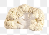 Cauliflower png food ingredient, transparent background