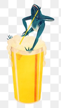 Beer png chromolithograph art, transparent background. Remixed by rawpixel. 