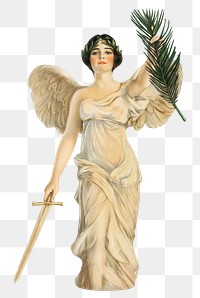 PNG guardian angel, transparent background. Remixed by rawpixel. 