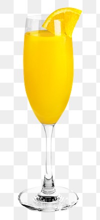 Mimosa cocktail png, transparent background