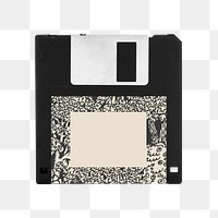 Floppy disk png, transparent background