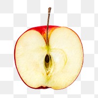 Fresh red apple png fruit, transparent background