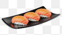 PNG 3D salmon sushi, element illustration, transparent background