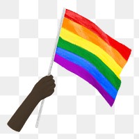 Pride flag png, African American, transparent background