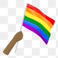 Pride flag png, diversity illustration, transparent background