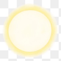 Sun png, aesthetic illustration, transparent background