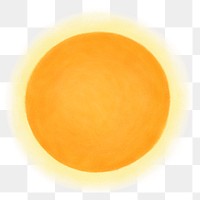 Sun png, aesthetic illustration, transparent background