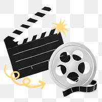 Movie entertainment png, film industry, transparent background