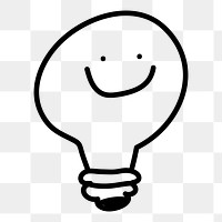 PNG bright innovative idea bulb, transparent background