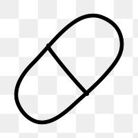 PNG medical tablet hospital doodle, transparent background