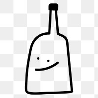 Alcohol drink png liquor bottle, transparent background