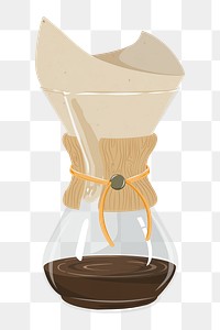 Drip coffee png beverage illustration, transparent background