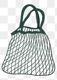 Reusable png mesh bag, transparent background