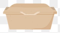 Takeaway container png, transparent background