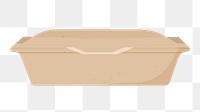 Takeaway container png, transparent background