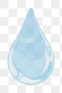 Water droplet png environmental conservation illustration, transparent background