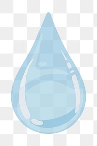 Water droplet png environmental conservation illustration, transparent background