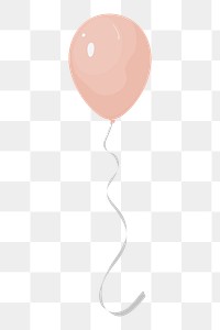 Pink balloon png,  transparent background
