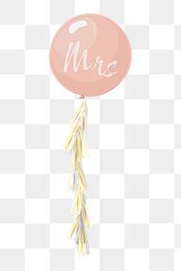 Wedding balloon png celebration illustration, transparent background