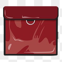 Food png delivery bag, transparent background