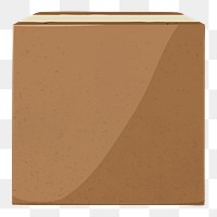 Cardboard box png, transparent background