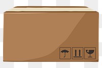 Paper box png, transparent background