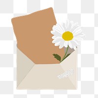 Love letter png aesthetic, transparent background