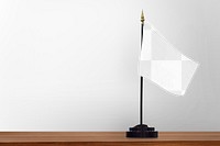 Flag stand png transparent mockup