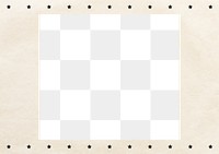 Beige frame png, transparent background