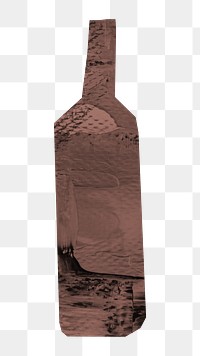 PNG Glass bottle paper craft, transparent background