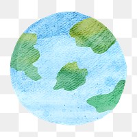 PNG Earth globe, environment paper craft, transparent background