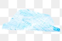 PNG Blue abstract shape, paper craft element, transparent background