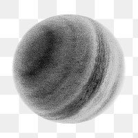 PNG Neptune planet, grayscale galaxy illustration, transparent background