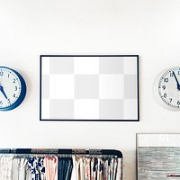 Picture frame png transparent mockup