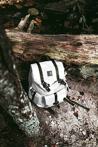 Travel backpack png mockup, transparent design