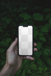 Smartphone screen png transparent mockup