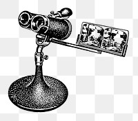 Png Drawing of a stereoscope collage element, transparent background