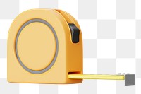 PNG 3D tape measure, element illustration, transparent background