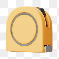 PNG 3D tape measure, element illustration, transparent background