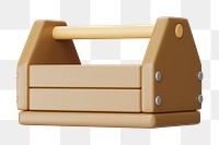 PNG 3D tool box, element illustration, transparent background