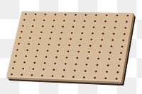 PNG 3D pegboard, element illustration, transparent background