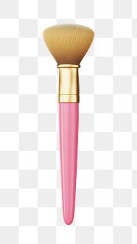 PNG 3D makeup brush, element illustration, transparent background