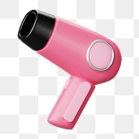 PNG 3D Hair dryer, element illustration, transparent background