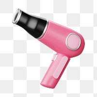 PNG 3D Hair dryer, element illustration, transparent background