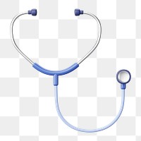 PNG 3D stethoscope , element illustration, transparent background