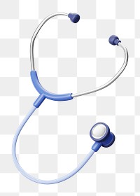 PNG 3D stethoscope , element illustration, transparent background