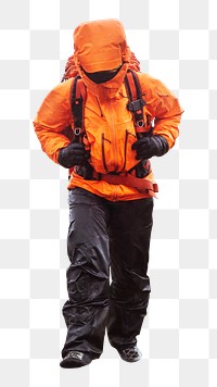 Hiker png, transparent background