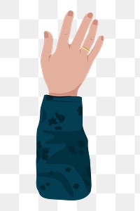 Woman's hand png gesture, aesthetic illustration, transparent background