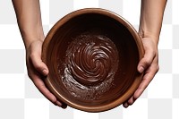 Bowl hand sachertorte chocolate. AI generated Image by rawpixel.