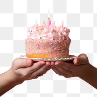 Dessert cupcake finger icing.  PNG with transparent background.